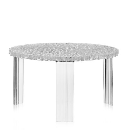 Table d'appoint T-Table, 28 cm, Transparent, Cristal