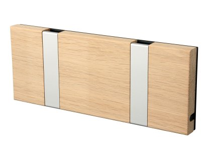 Knax, 2 crochets, Aluminium, Chêne savonné 