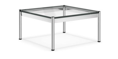 Table basse USM Haller, 75 x 75 cm, Verre, Transparent