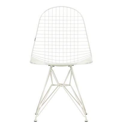 Chaise Wire Chair DKR, Revêtement thermolaqué blanc