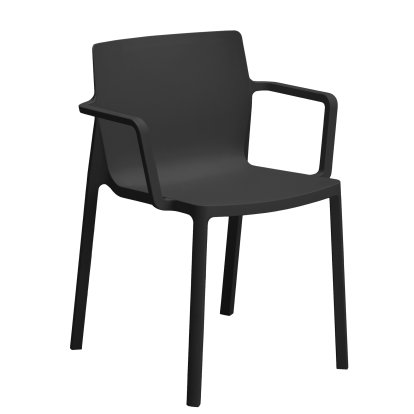 Chaise LP Recycled, Avec accotoirs, Graphite