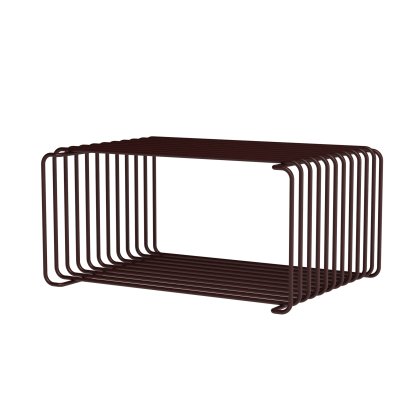 Étagère Panton Wire Low, 26 cm, Rouge Noir
