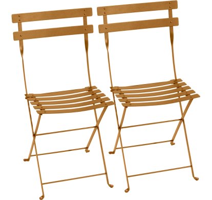 Chaise pliante Bistro - lot de 2, Pain d'épices
