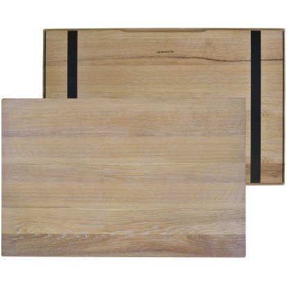 Plateau en bois pour étagères USM Haller, taille M, 75 cm x 50 cm, Chêne, huilé blanc