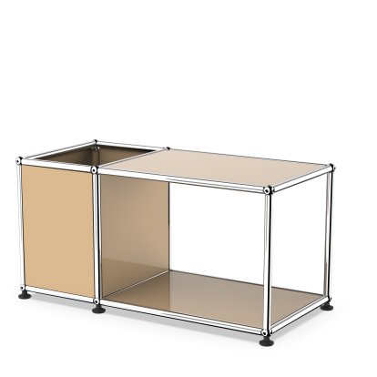 USM Haller table d'appoint avec rangement, Beige USM, 35 cm