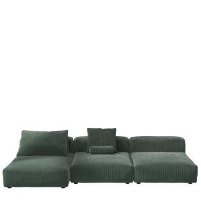 Vetsak Sofa Set 4, Cord velours - Hunter, Avec coussin