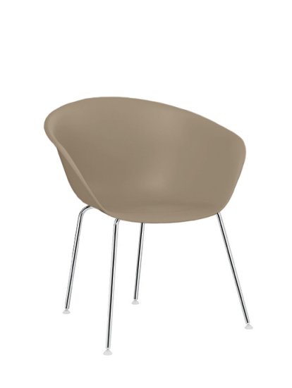 Duna 02 Tube, Chromé, Mauve