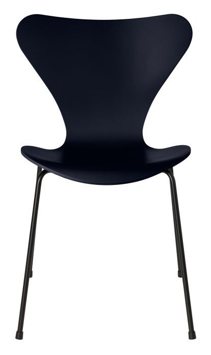 Série 7 chaise 3107, Laqué, Bleu nuit, Noir