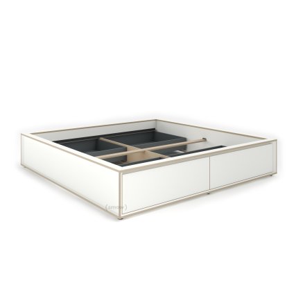 Lit Spaze, 200 x 200, Sans tête de lit, 4, CPL blanc