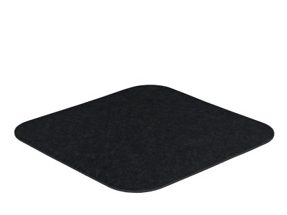 Tapis en feutre pour Componibili, 1, Carré (coins ronds), 36 x 36 cm, 015 mélange graphite