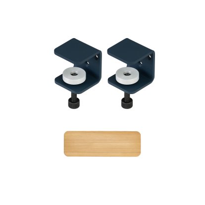 Etagère murale Tiptoe chêne massif, Étagère murale 60 cm, Bleu nuit