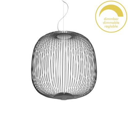 Suspension Spokes, Ø52 cm, Gris graphite, Dimmable