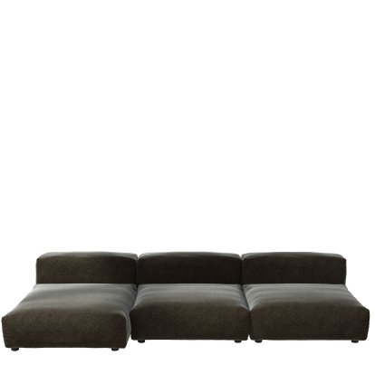 Vetsak Sofa Set 4, Suave - Anthracite, Sans coussin