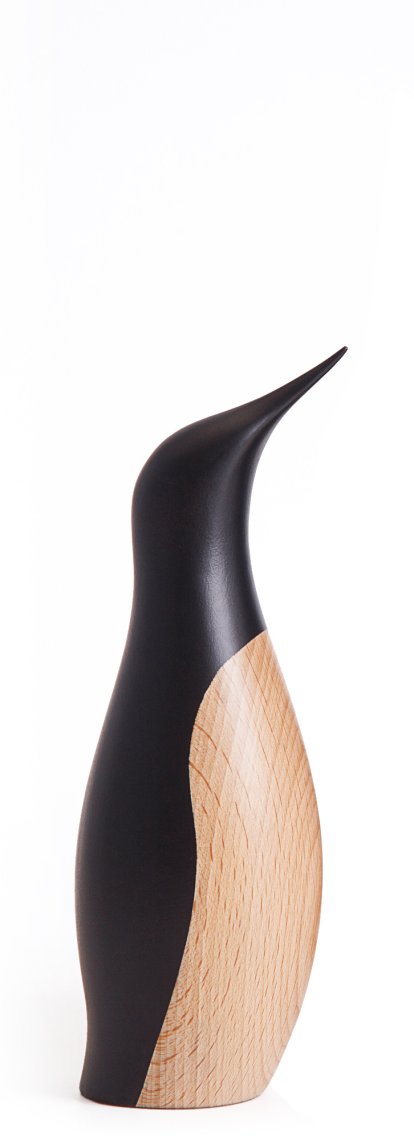 Figurine en bois Manchot, Petit, 18 cm