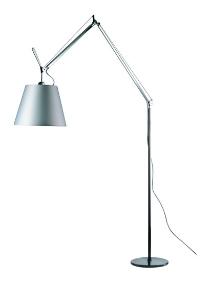 Lampadaire Tolomeo Mega Terra LED, Gris satin, 42 cm