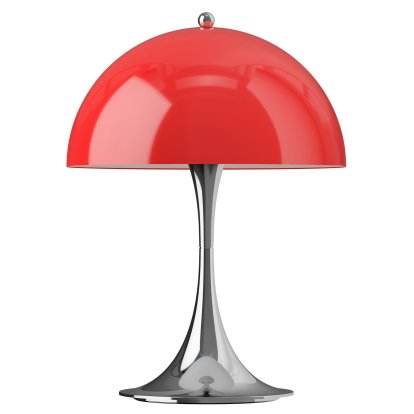 Lampe portable Panthella 250, Chrome opale rouge