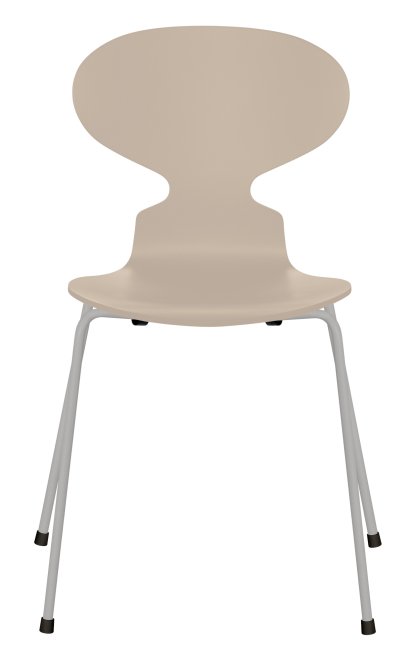 Chaise Fourmi (Ant), Laqué, Beige clair, Nine grey