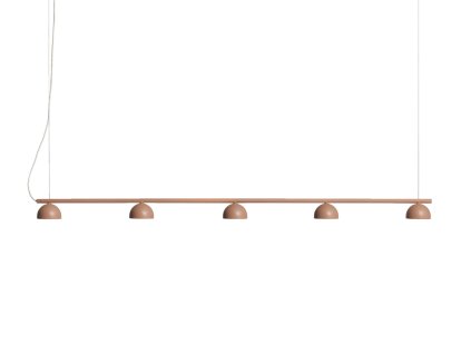 Suspension Blush Rail, 5 Abat-jour, Beige chaud