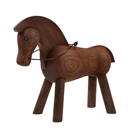 Figurine Cheval , Noyer huilé