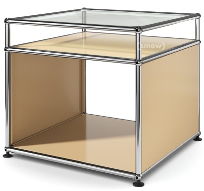 Table d'appoint avec réhausse USM Haller, Beige USM
