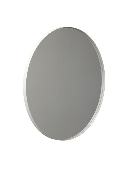 Unu Miroir rond, ø 80 cm, Blanc mat