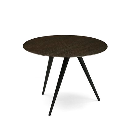 Turn, High (H 43 x Ø 55 cm), Chêne fumé, Frêne noir