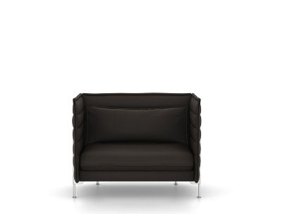 Alcove Sofa, Love Seat (H94 x L126,5 x P84 cm), Credo, Chocolat/noir