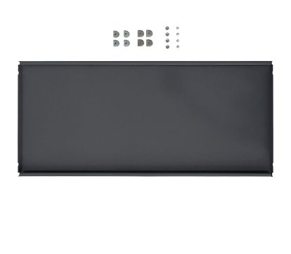 Tablette intermédiaire métallique pour étagère USM Haller, Anthracite RAL 7016, 75 cm x 35 cm