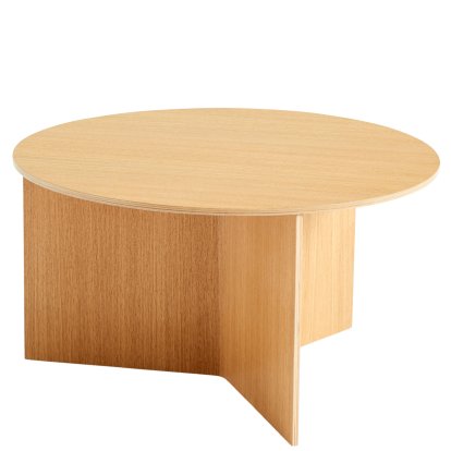 Table Slit Bois, H 35,5 x Ø 65 cm, Laqué chêne