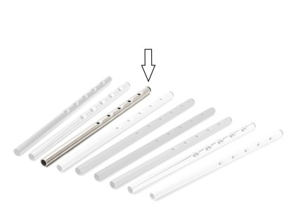 Rallonge en hauteur (1 lot) pour table Eiermann, Acier inoxydable 