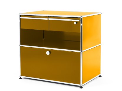 Meuble mixte Sideboard Office M USM Haller, Jaune or RAL 1004