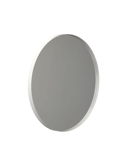 Unu Miroir rond, ø 60 cm, Blanc mat