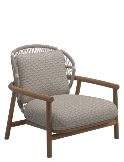 Fern Lowback Lounge Chair, Dune, Wave Buff