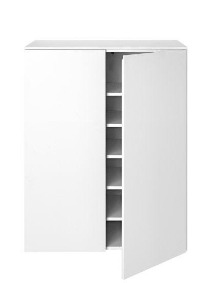 Commode Urban, Avec 2 portes, Avec étagères, Avec patins