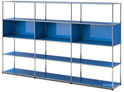 Étagère de salon USM Haller XL, Bleu gentiane RAL 5010