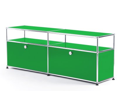 Meuble TV USM Haller avec réhausse, Vert USM