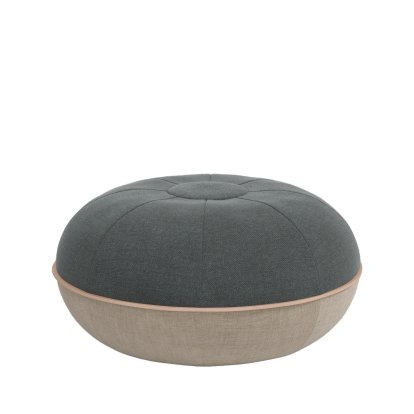 Pouf Objects, Gris acier, Ø 50 cm
