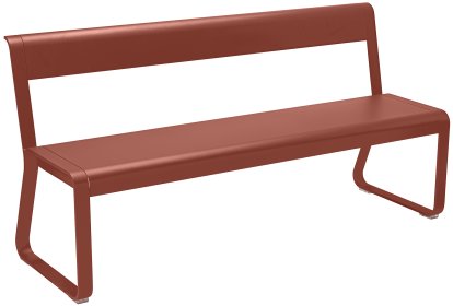 Banc à dossier Bellevie, Ocre rouge