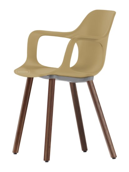 Chaise HAL Armchair Wood, Carton, Chêne massif foncé avec vernis de protection