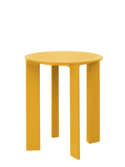Tabouret Hans, Jaune indien