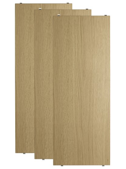 Planche String System (lot de 3), 78 x 30 cm, Placage chêne