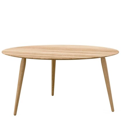 Table PLAYround Bois, Chêne huilé  , ø 90 cm, Chêne huilé  , 44 cm