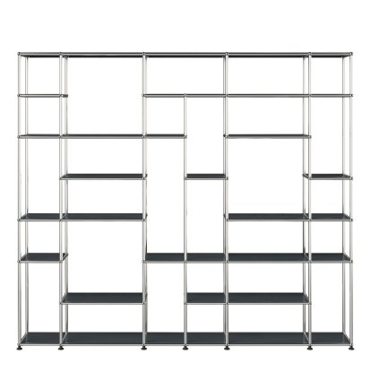 USM Haller Étagère de salon XXL, Anthracite RAL 7016