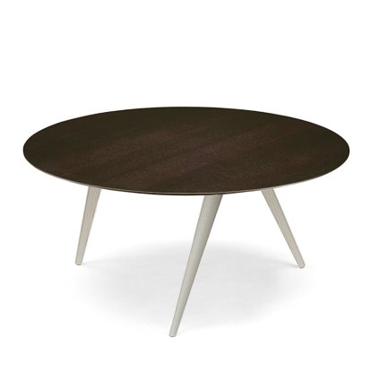 Turn, Low (H 33 x Ø 68 cm), Chêne fumé, Frêne blanc