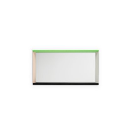 Miroir Colour Frame, Moyen (48 cm x 91 cm), Vert / Rose