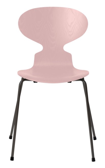 Chaise Fourmi (Ant), Frêne coloré, Rose pâle, Warm graphite