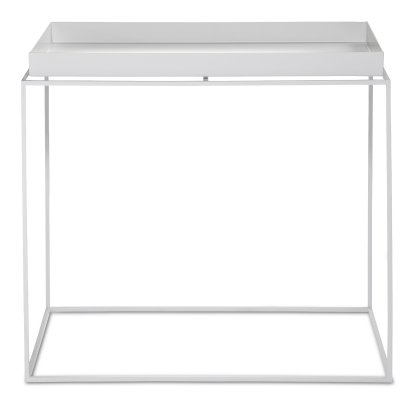 Table avec plateau Tray , H 50/54 x L 40 x P 60 cm, Blanc