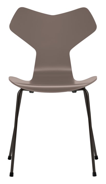 Chaise Grand Prix, Laqué, Deep clay, Noir