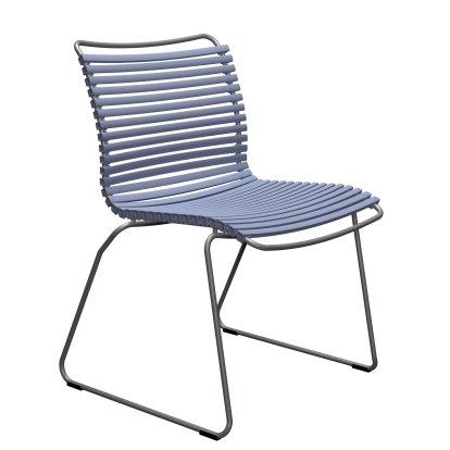Chaise Click , Sans accotoirs, Bleu pigeon