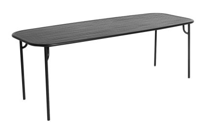 Table Week-End, L (220 x 85 cm), Noir
